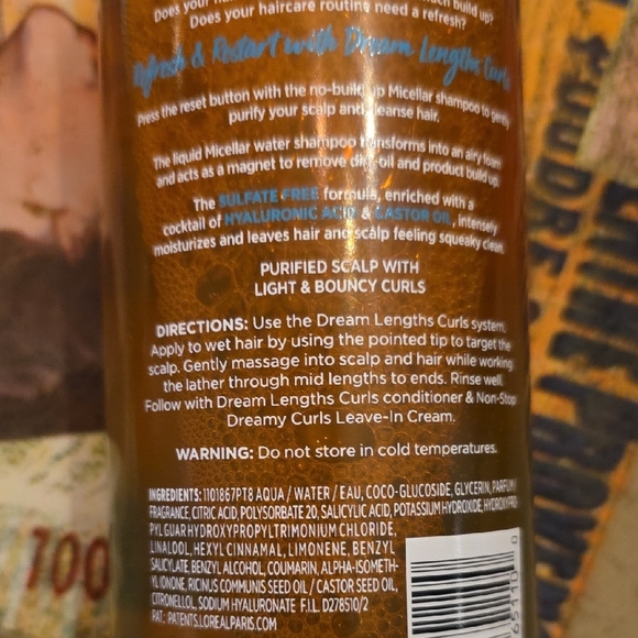 L'Oreal Elvive Dream Length Curls Micellar Shampoo, 16.9 Oz, Sealed New - Picture 5 of 7